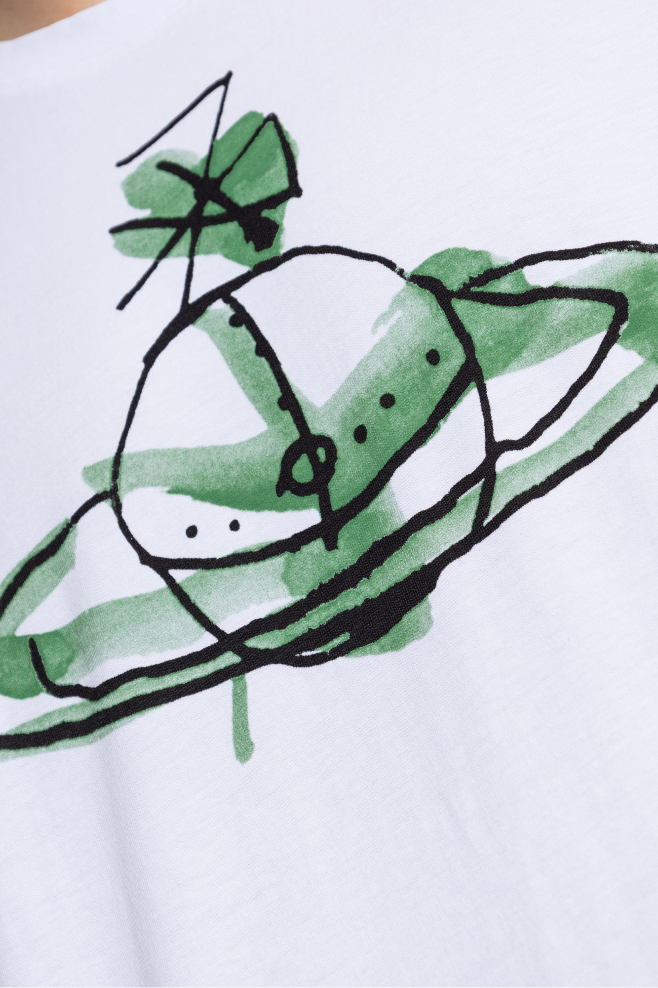 White T-shirt with logo Vivienne Westwood - Vitkac Italy